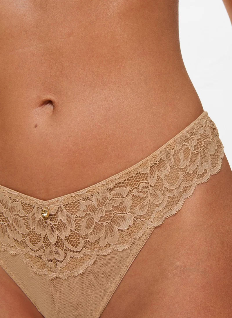 Ann Summers Ann Summers Sexy Lace Planet Thong Nude 01