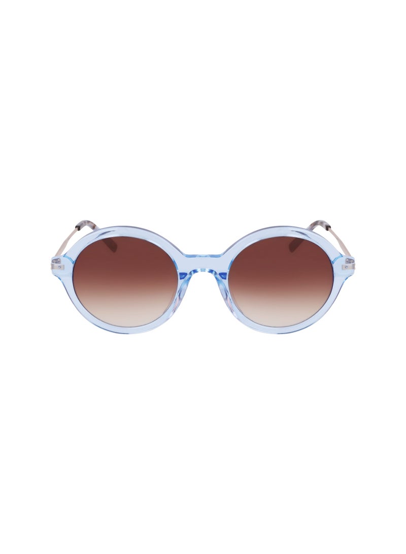 DKNY FULL RIM METAL ACETATE DKNY SUN DK714S 5122 (418) CRYSTAL ICE BLUE - Image 2