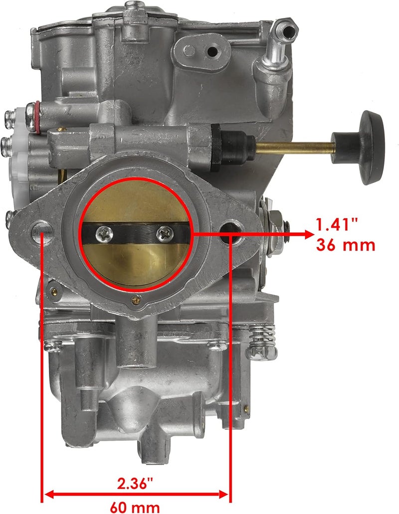 Caltric Carburetor for Yamaha Warrior 350 YFM350 (1999-2004) - Image 2