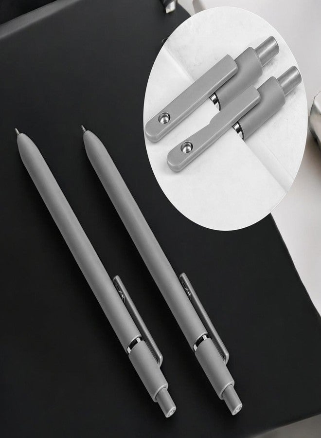 BuleVina 5pcs Fine Point Black Ink Pens, Gel Roller Ball Smooth Writing, 0.5mm Quick Dry Retractable Tip for Office, School, Journaling, Diary, Valentine Gift for Men Women Nurse, College Essential Ballpoint - Image 5