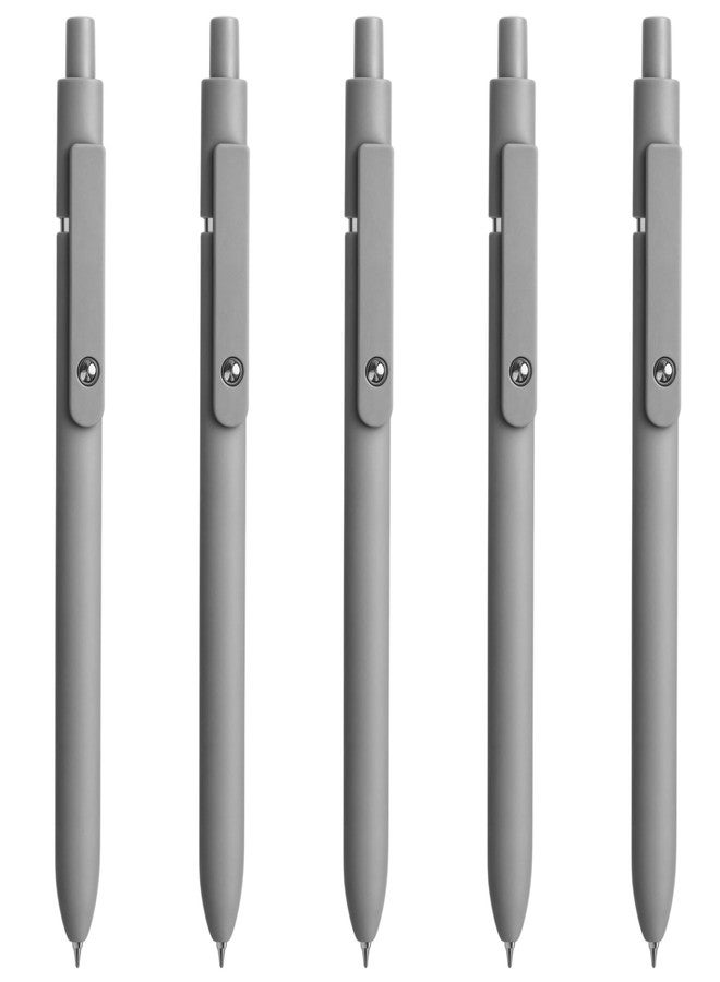 BuleVina 5pcs Fine Point Black Ink Pens, Gel Roller Ball Smooth Writing, 0.5mm Quick Dry Retractable Tip for Office, School, Journaling, Diary, Valentine Gift for Men Women Nurse, College Essential Ballpoint - Image 1