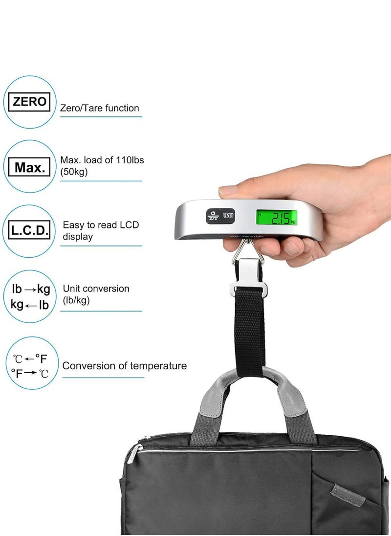 RollsTimi  LCD Digital Luggage Scale Portable Handheld Suitcase Scale 110 lbs/50kg  - Image 3