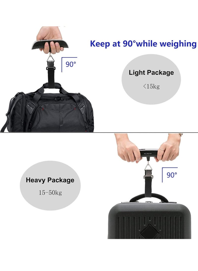 RollsTimi  LCD Digital Luggage Scale Portable Handheld Suitcase Scale 110 lbs/50kg  - Image 4