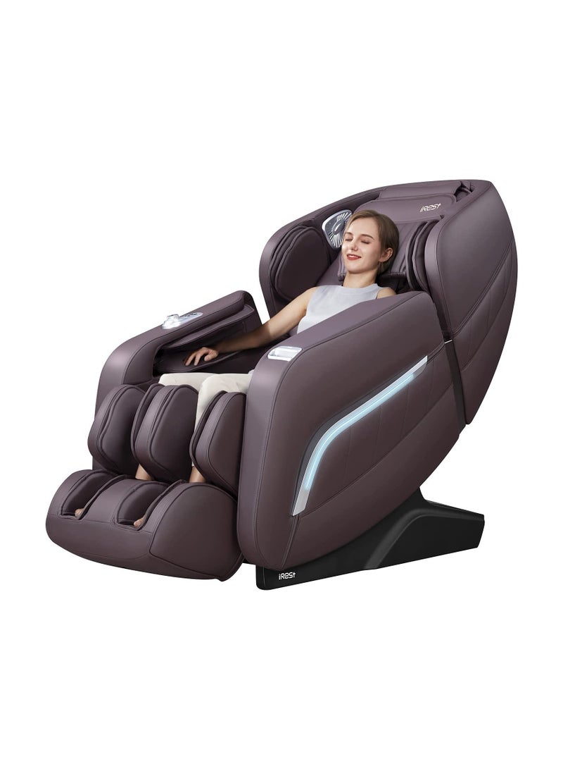 Organized Home iRest Massage Chair Full Body Zero Gravity Recliner with AI Voice Control Handrail Shortcut Key SL Track Bluetooth Yoga Stretching Foot Rollers Airbags Heating  - Image 1