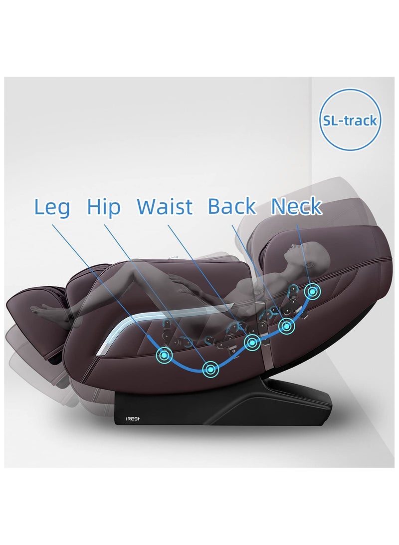 Organized Home iRest Massage Chair Full Body Zero Gravity Recliner with AI Voice Control Handrail Shortcut Key SL Track Bluetooth Yoga Stretching Foot Rollers Airbags Heating  - Image 3