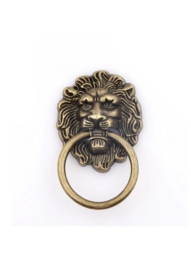 Bronze Lion Head Furniture Ring Handle Vintage Elegant Home Decor - Image 2