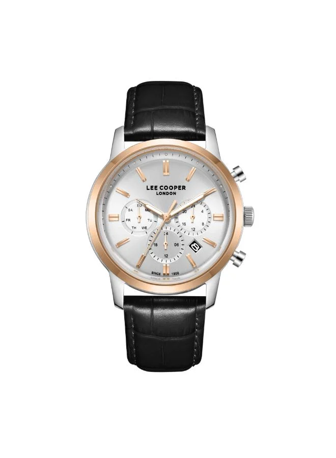 لي كوبر Men's Leather Multi Function Watch LC08186.531 - 43 mm