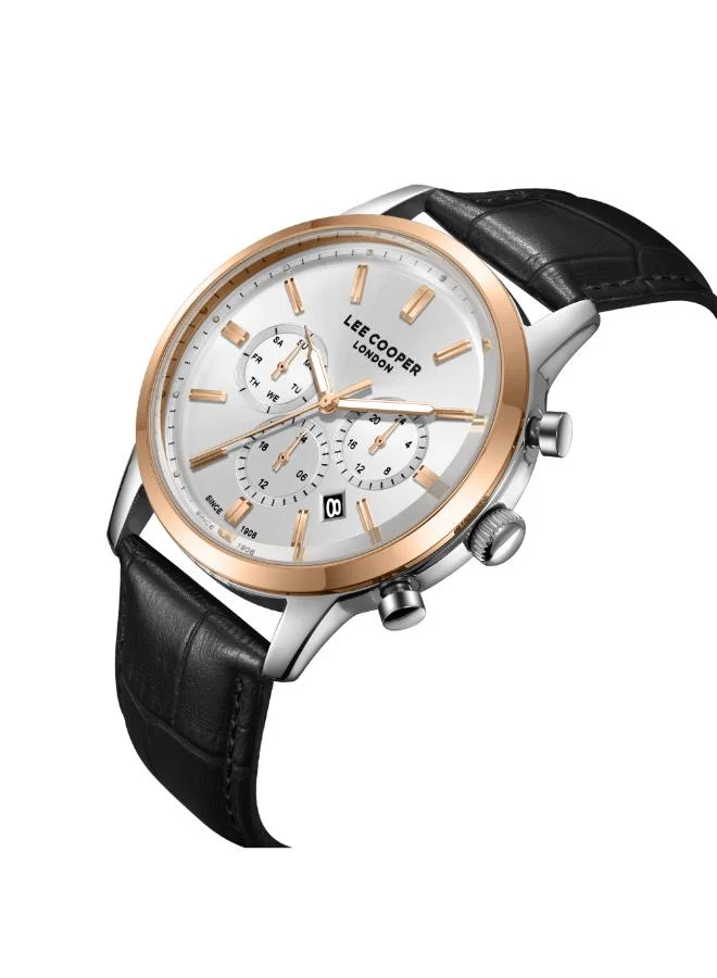 لي كوبر Men's Leather Multi Function Watch LC08186.531 - 43 mm