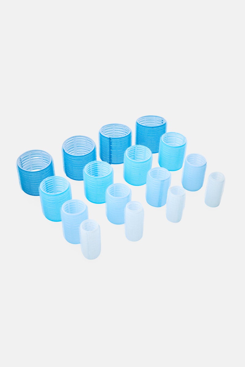 Olivia Rose 16 Pcs Self Grip Hair Rollers, Blue - Image 3