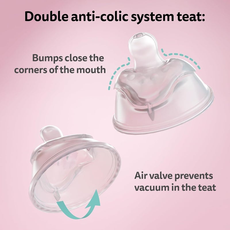 Herobility Anti-Colic Baby Bottles 8.5 fl oz/240ml - Pack of 3 Plastic Baby Bottles, Fast Flow Plastic Bottles, Breast-Shaped Teat for Breastfed Babies, Small Baby Bottles, Swedish Design, Batman - Image 3