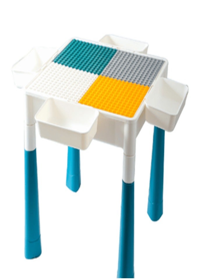 Multifunctional educational play table - jigsaw with fun animal shapes!  🔹 An innovative play table with jigsaw puzzles that helps develop creativity and motor skills for children. 🔹 Fitted with adorable animal shapes such as giraffe and dinosaur to add fun and education at the same time. 🔹 A versatile design that can be converted into a drawing table, water or sand play. 🔹 Bright and attractive colours make playtime more fun and interactive.  Translated with DeepL.com (free version) - Image 2