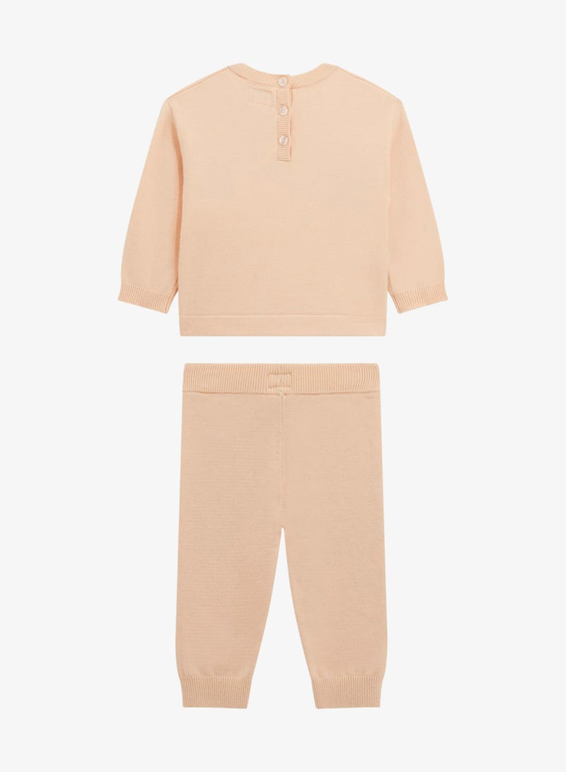 GUESS Kids Crew Neck Top and Sweater Pant Sets - Image 2