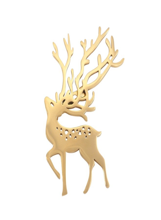 Adorn Stainless Steel Premium Designer Raindear Brooch For Men/Women (B2289) - Image 1
