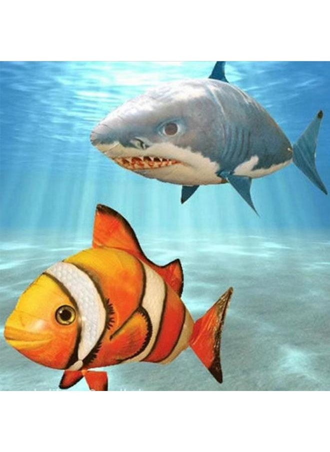 Remote Control Flying Fish Infrared Remote Control Flying Fish Shark Clown Fish Toy Children Parent-child Interactive Game-Color:Ugly Fish  - Image 2