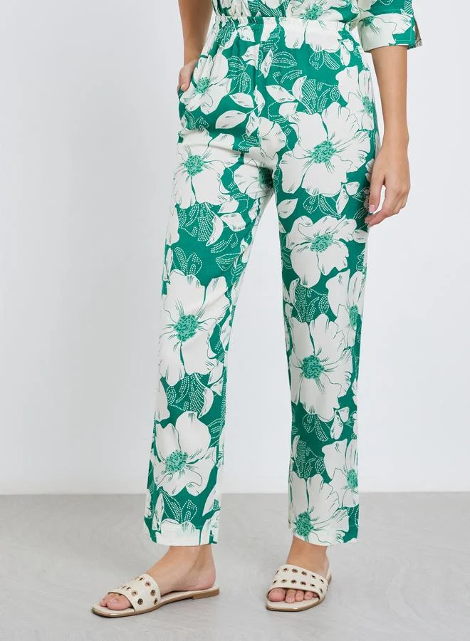 Styli Styli Women Floral Print Top and Pants Co-Ords
