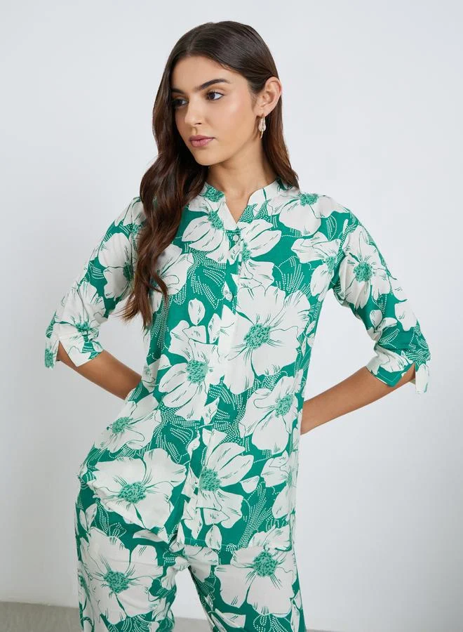 Maxim Creation Maxim Creation Women Floral Print Top and Pants Co-Ords