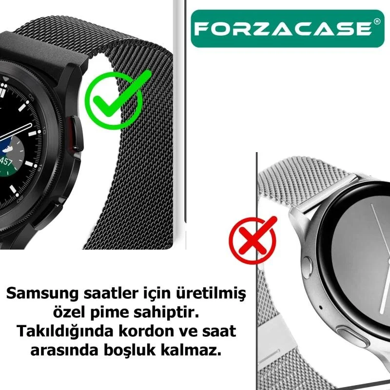 فورزاكاس Metal Magnetic Strap Compatible with Samsung Galaxy Watch7 40MM - FC302