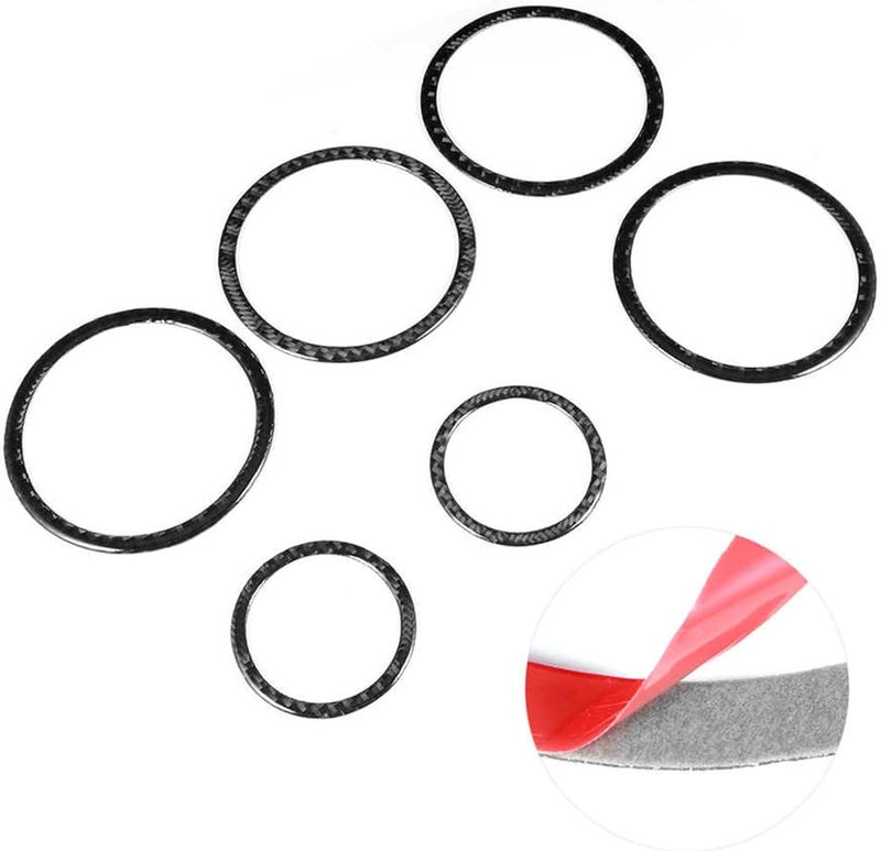 DEMULAX Carbon Fiber Car Door Speaker Trim Rings - Image 3