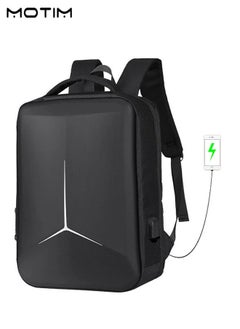 Motim Business Travel EVA Laptop Backpack, 15.6 inch Anti-Theft Waterproof Computer Bag with USB Charging Port and Password Lock, College School Backpack, 35 L  - Image 1