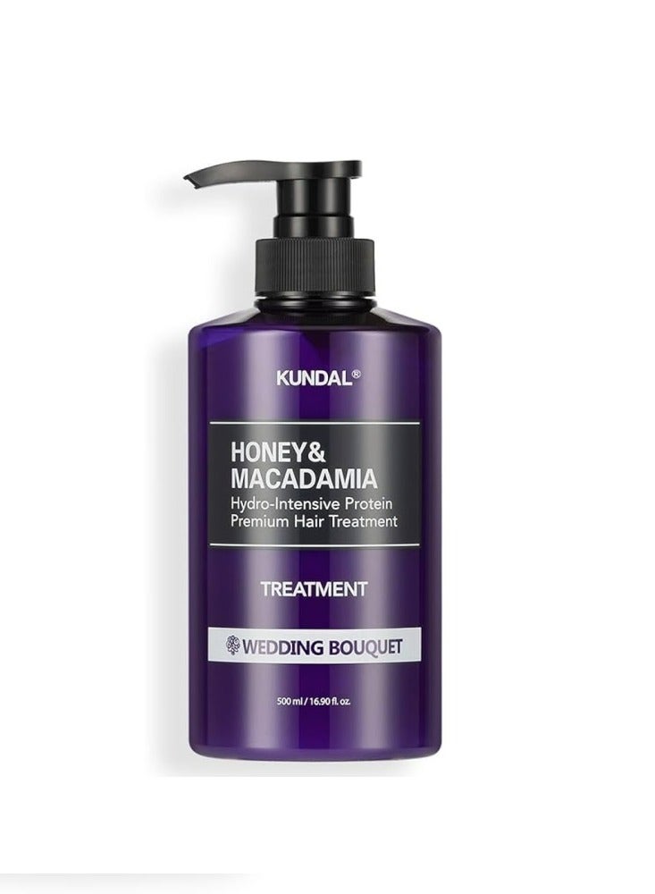KUNDAL Honey and Macadamia Hydro-Intensive Protein Premium Hair Treatment Wedding Bouquet 500 mL