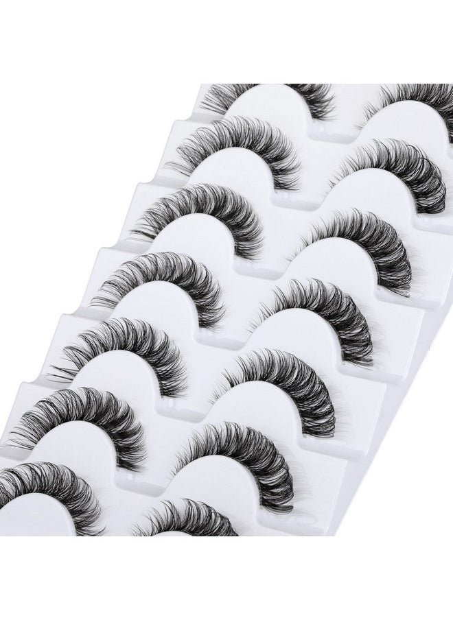 False Eyelashes Wispy Natural C Curl Strip Lashes Transparent Lash Bands Fluffy Cat Eye Lashes 7 Pairs By Yawamica - pzsku/Z18F18EC3A250C38A760FZ/45/_/1707975629/17983570-0181-4b68-baaf-1b0db2d6c157