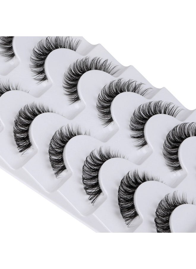 False Eyelashes Wispy Natural C Curl Strip Lashes Transparent Lash Bands Fluffy Cat Eye Lashes 7 Pairs By Yawamica - pzsku/Z18F18EC3A250C38A760FZ/45/_/1707975631/67c5119e-f437-4d78-a376-5efdc3490fe4