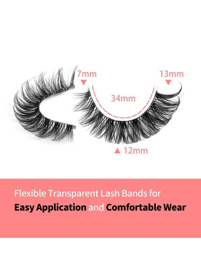 False Eyelashes Wispy Natural C Curl Strip Lashes Transparent Lash Bands Fluffy Cat Eye Lashes 7 Pairs By Yawamica - pzsku/Z18F18EC3A250C38A760FZ/45/_/1707975634/24606078-297e-4b42-a848-6e12e91a1ab8