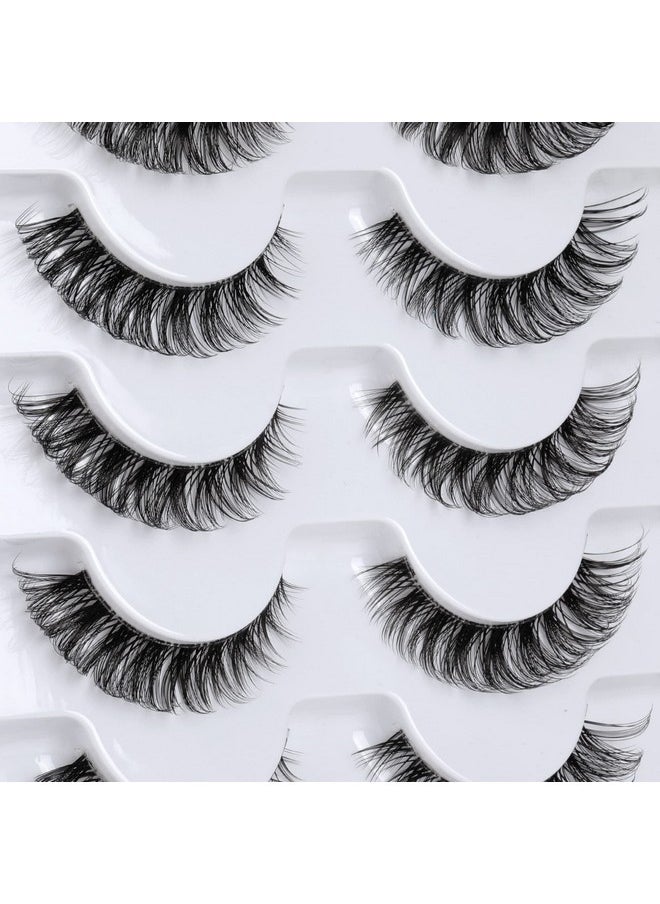 False Eyelashes Wispy Natural C Curl Strip Lashes Transparent Lash Bands Fluffy Cat Eye Lashes 7 Pairs By Yawamica - pzsku/Z18F18EC3A250C38A760FZ/45/_/1707975636/c0e04beb-28ae-454b-b368-6bdb07c08bec