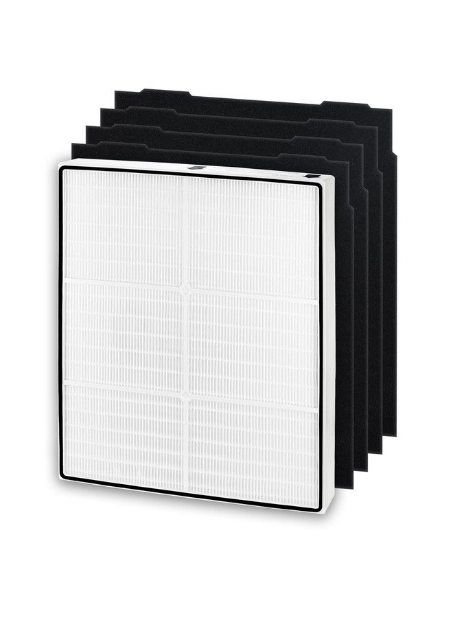 Funmit HEPA Filter Replacement for Whirlpool Whispure Air Purifier AP450 AP510 AP51030K AP51030KB AP45030K WP500 WP1000 1183054K 8171434K, Funmit 1 True HEPA Filter + 4 Activated Carbon Filter - Image 1