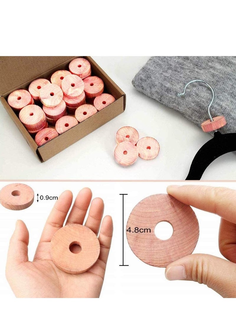 Generic Cedar Wood Moth Repellent, 100% Natural Anti Blocks Clothes Protection, Storage Accessories Rings Wardrobes & Drawers Freshener, Chemical-Free  - Image 3