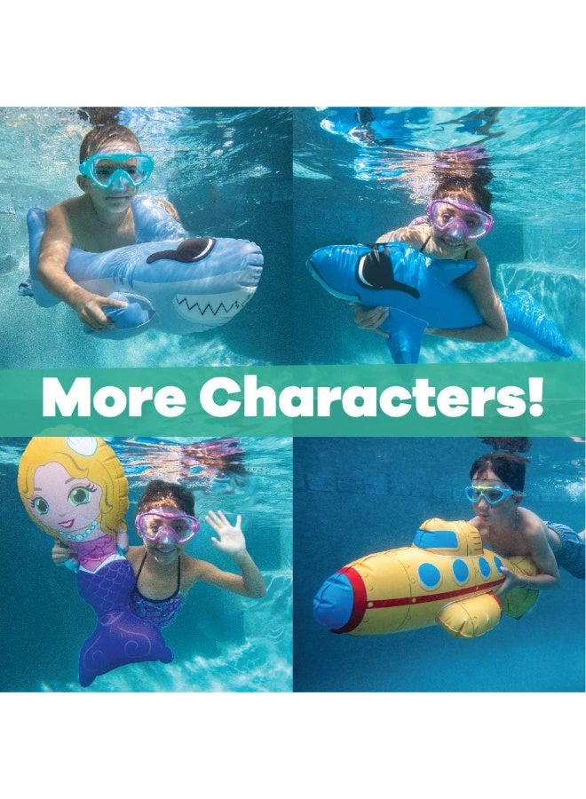 GAME ألعاب مائية GAME 55303-BB SwimPals، دلفين، غواصة، حورية البحر، وقرش، للأعمار من 6 سنوات وما فوق - Image 3