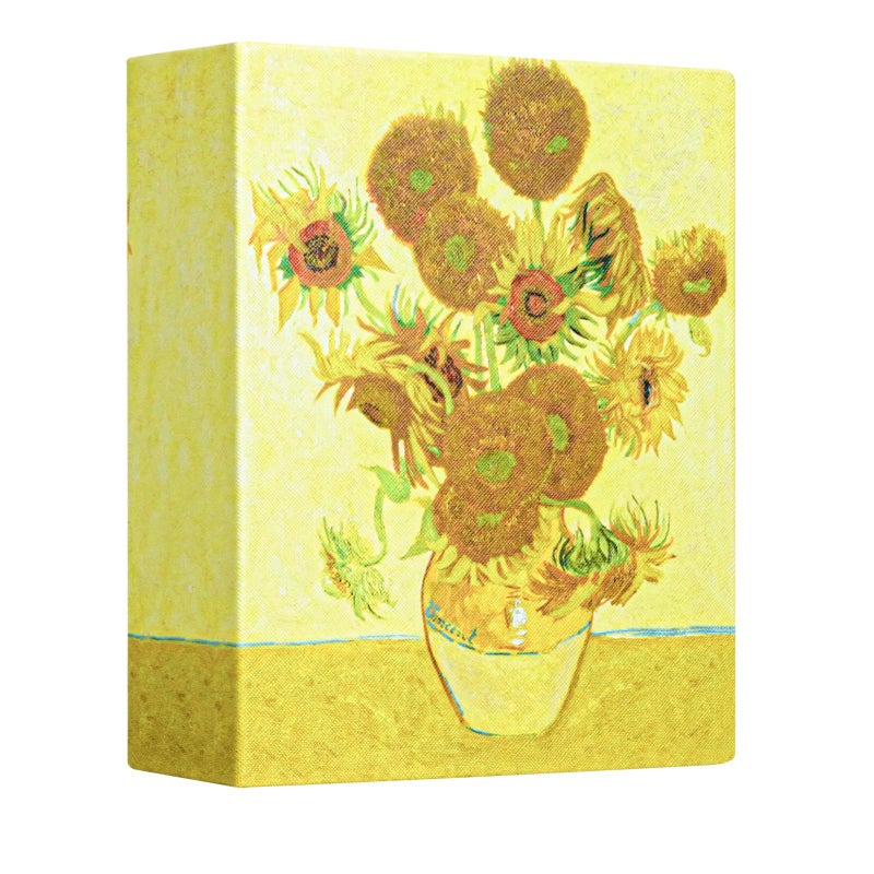Hiwhy Hiwhy Photo Album 4x6 with 50 Pockets  Small Picture Album with Premium Leather Album Cover  Slip-in Mini Picture Book for Family Wedding Anniversary Baby Vacation Pictures  Sunflowers - Image 1