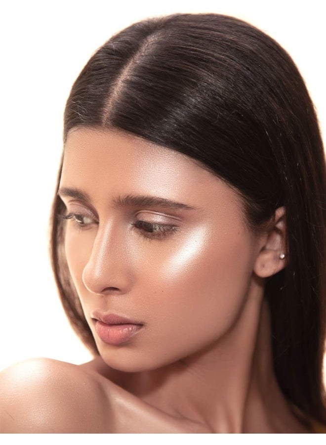 شوجر كوزماتيكس بلينغ ليدر مرطب مضيء - 03 خوخي لامع - هايلايتر خوخي دافئ بلمسة لؤلؤية، حماية ضد التلوث - Image 2