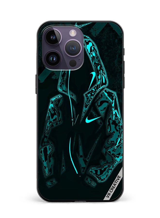 VR CREATIVE Protective Case Cover For Apple iPhone 15 Pro Mask Guy In Green Jacket Design Multicolour - Image 1