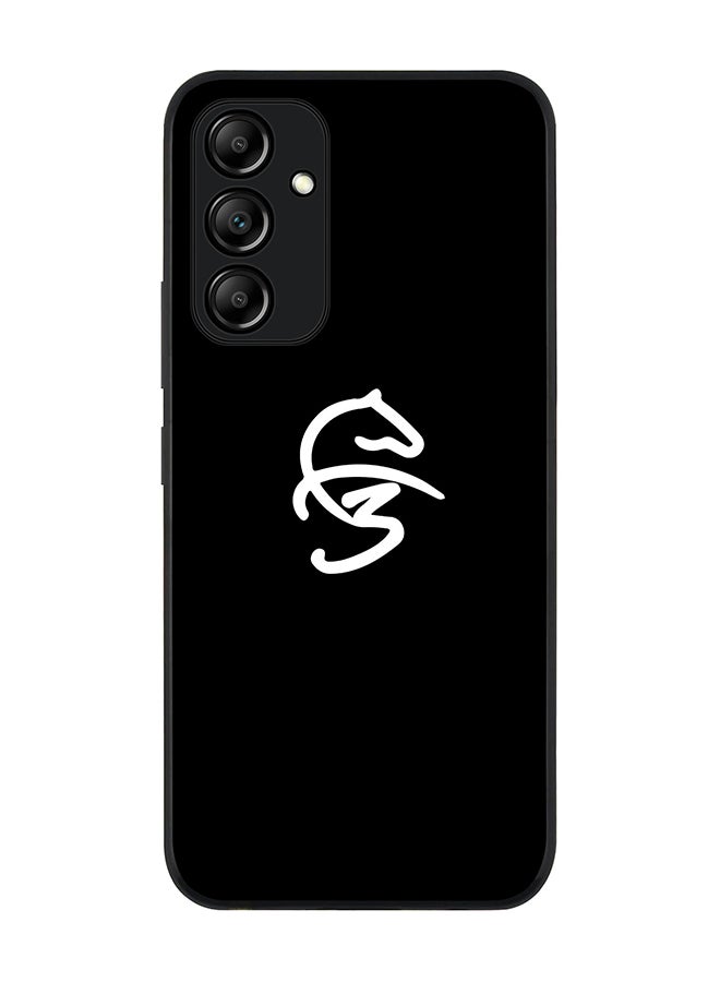 Stylizedd Rugged Black edge case for Samsung Galaxy A34 5G Slim fit Soft Case Flexible Rubber Edges Anti Drop TPU Gel Thin Cover - Faz3 Icon Black - Image 1