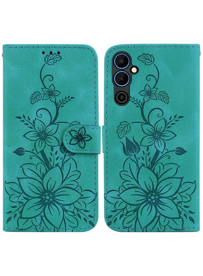 erorex Case For Tecno Pova Neo 2 Lily Embossed Leather Phone Case  - Image 1