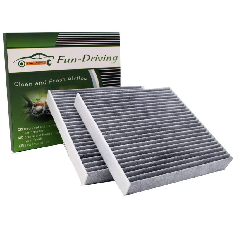 FUNDRIVING 2 Pack FD157 Cabin Air Filter for AVALONCAMRYCOROLLAPRIUSPRIUS PRIMERAV4ES350RX350RX350LRX450HRX450HLCX9