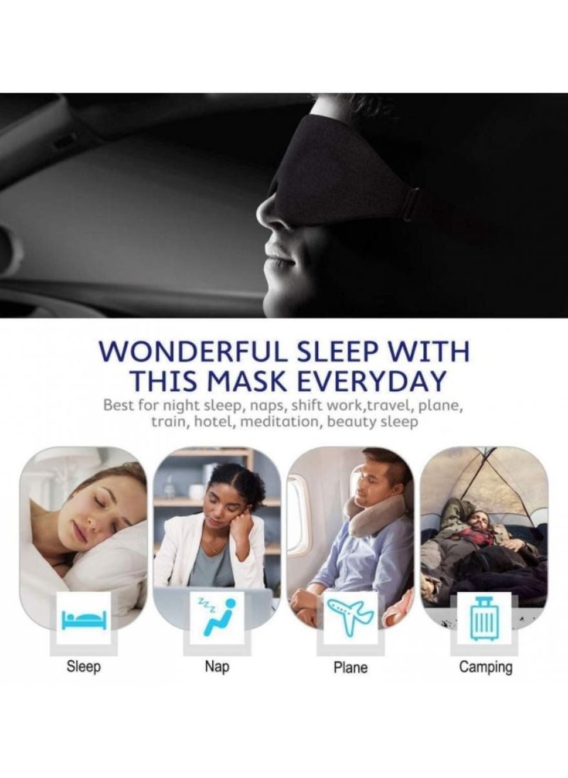 Alissa - Sleep Mask Soft and Comfortable Eye Shade Cover Concave Molded Night Sleep for Men and Women - Image 1