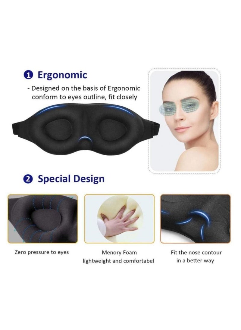 Alissa - Sleep Mask Soft and Comfortable Eye Shade Cover Concave Molded Night Sleep for Men and Women - Image 1
