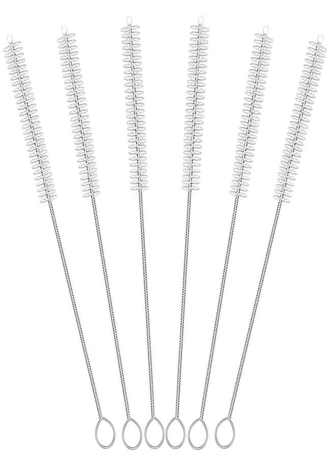 CIDYAUST Straw Brush Cleaner with 304 Stainless Steel Handle,Straw Cleaner Brush Extra Long 12 Inch,Extra Wide 12mm Straw Cleaning Brush for Baby Bottles,Sippy Cups and Stanley Cups(6-Pack). - Image 1