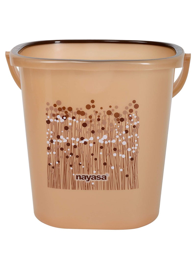 NAYASA Nayasa Plastic Square DLX Bathroom Set - 6 Pcs Set -Big - Brown  - Image 2
