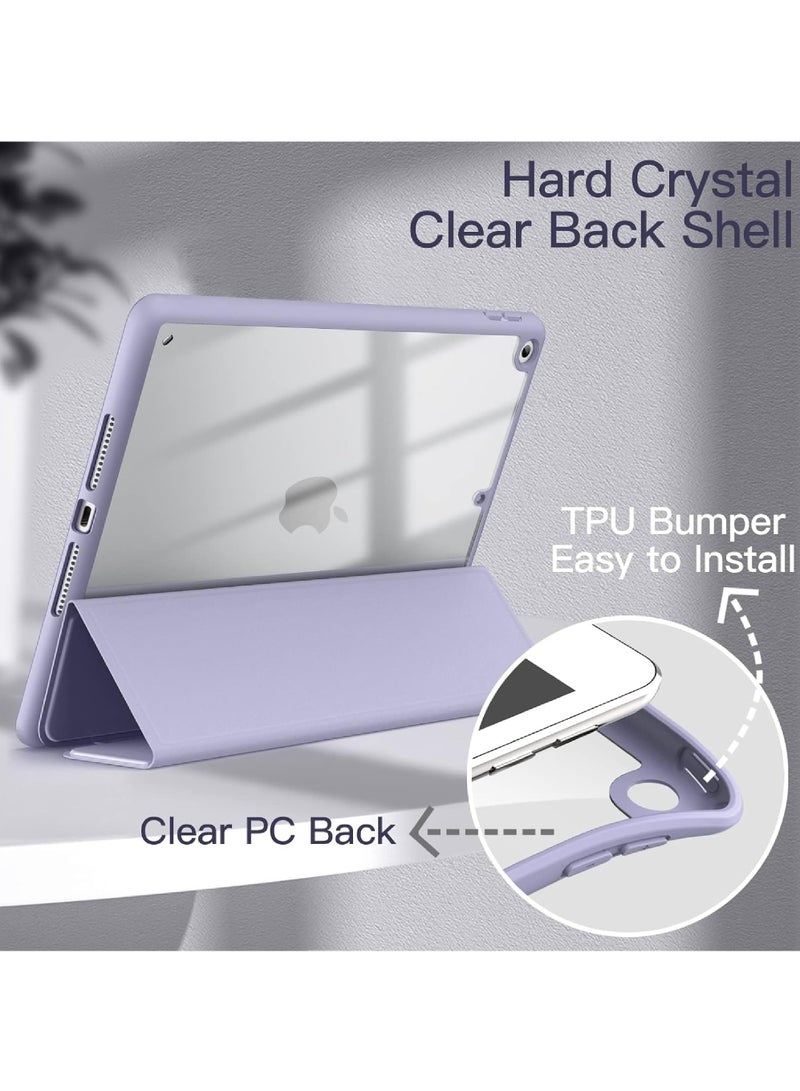 Rock Pow Case for iPad 9.7-Inch (6th/5th Generation 2018/2017) with Pencil Holder Clear Transparent Back Shell Slim Stand Shockproof Tablet Cover Auto Wake/Sleep - Image 3