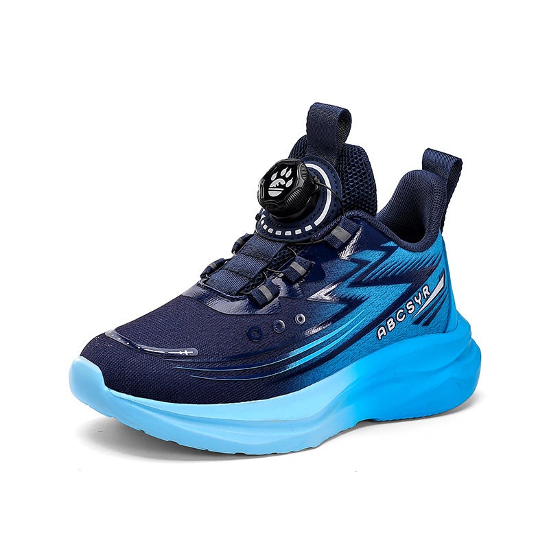 Childrens sneaker Mesh Breathable Running Shoes for Boys Running Shoes Girls Casual Running Shoes Special Running Shoes for School Sk 3099 dark blue [double network]