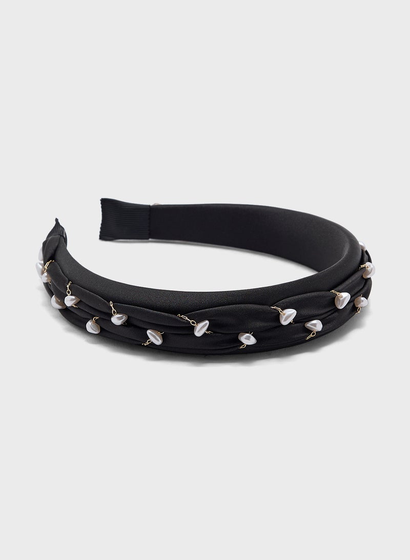 Ella Limited Edition Pearl Woven Headband  - Image 1