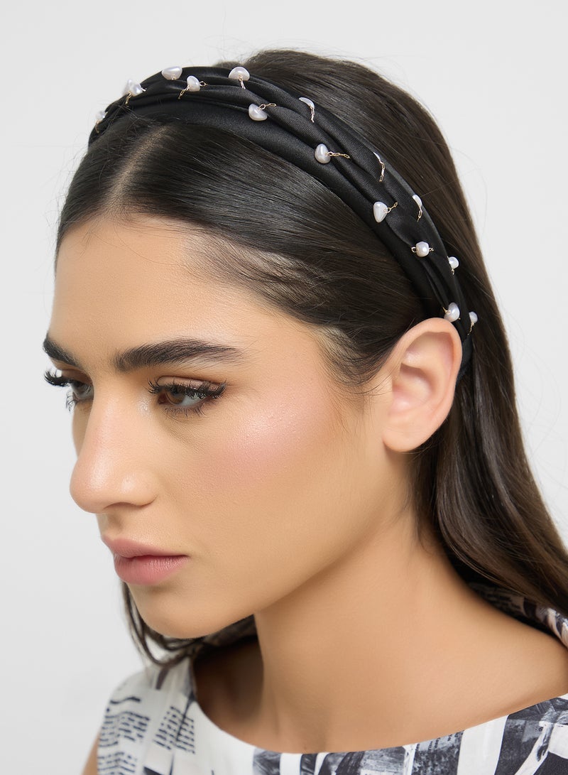 Ella Limited Edition Pearl Woven Headband  - Image 4