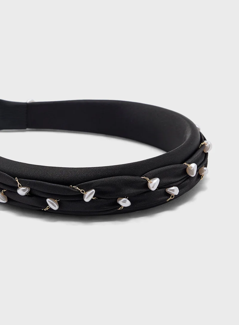 Ella Limited Edition Pearl Woven Headband