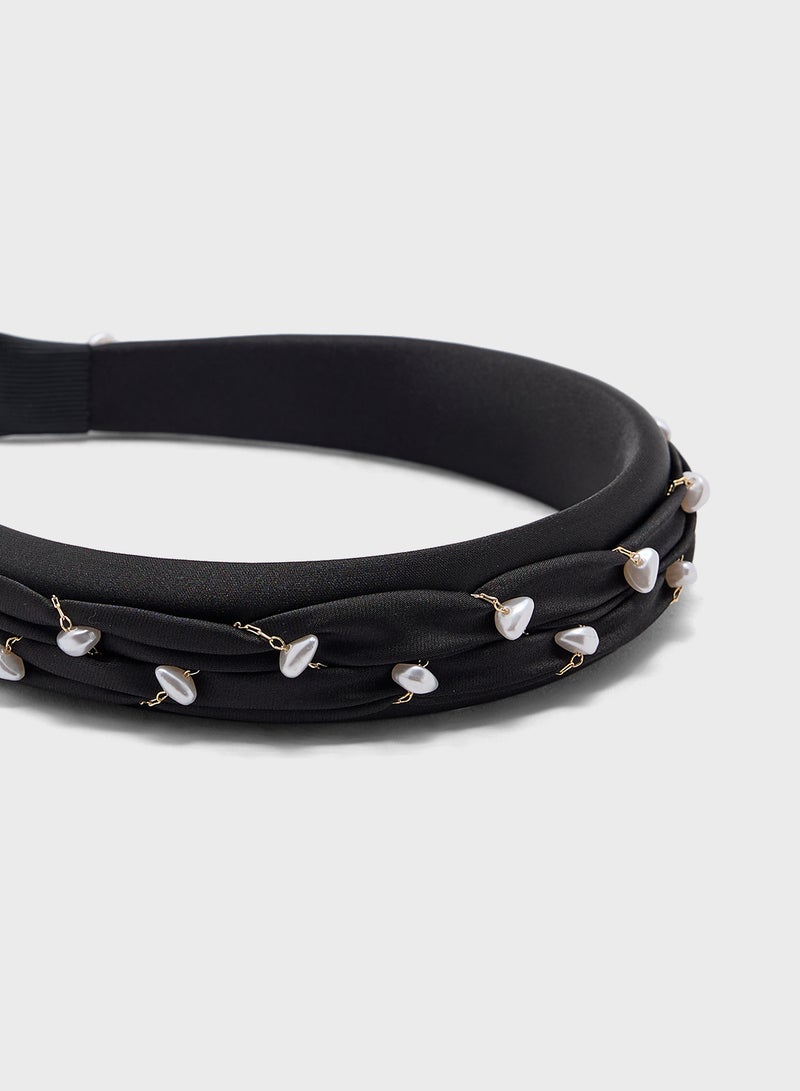 Ella Limited Edition Pearl Woven Headband  - Image 3