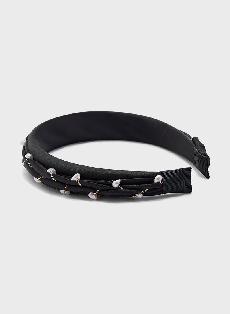 Ella Limited Edition Pearl Woven Headband  - Image 2
