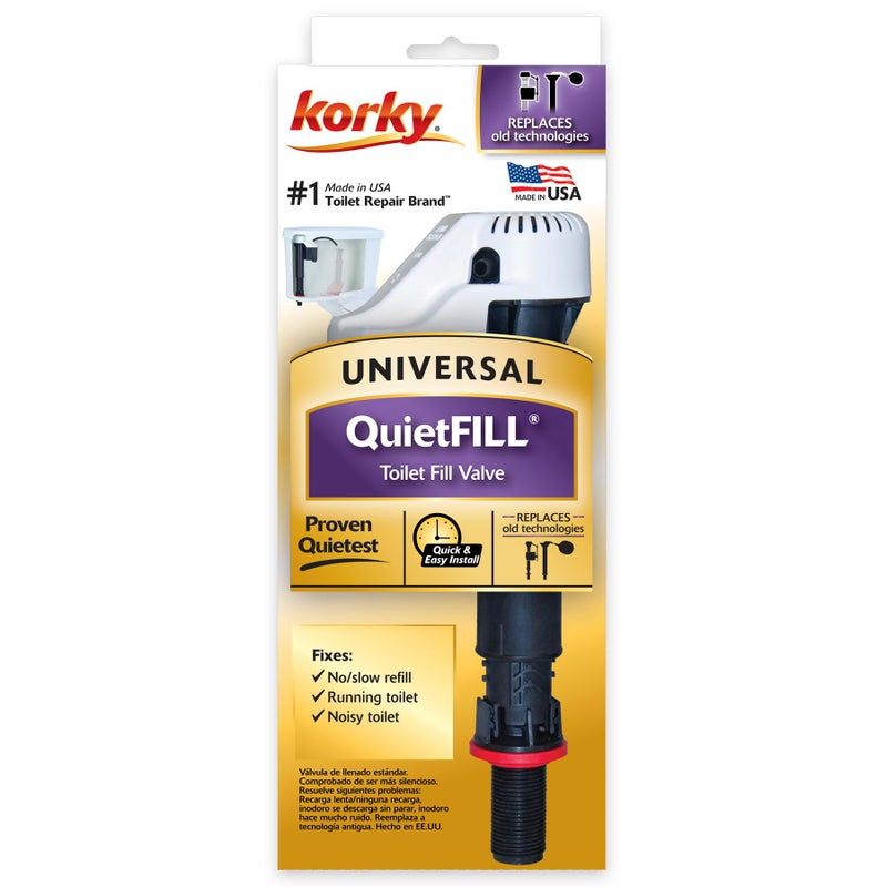 Korky 528 Toilet Fill Valve Universal Black(Packaging May Vary) - Image 2