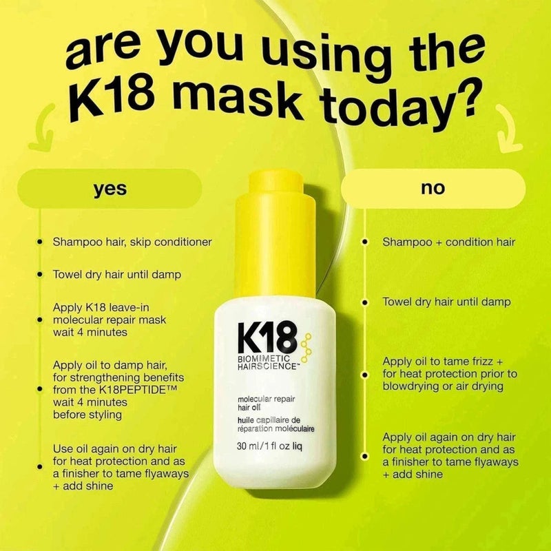 K18 Molecular Repair Hair Oil 30 Ml - Image 4